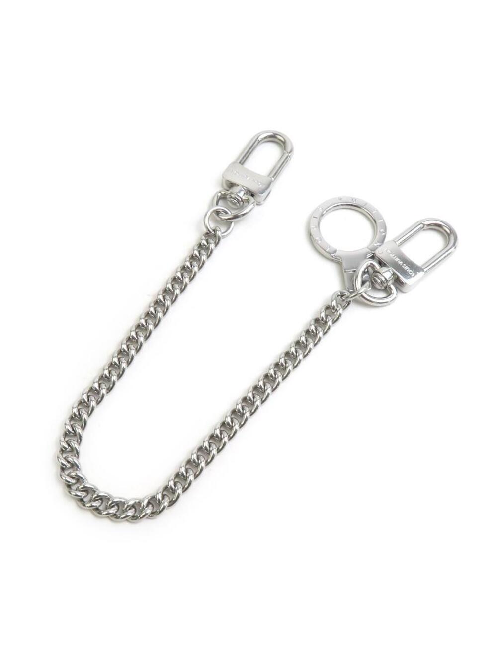 Auth Louis Vuitton Wallet Chain Silver #373573L25B